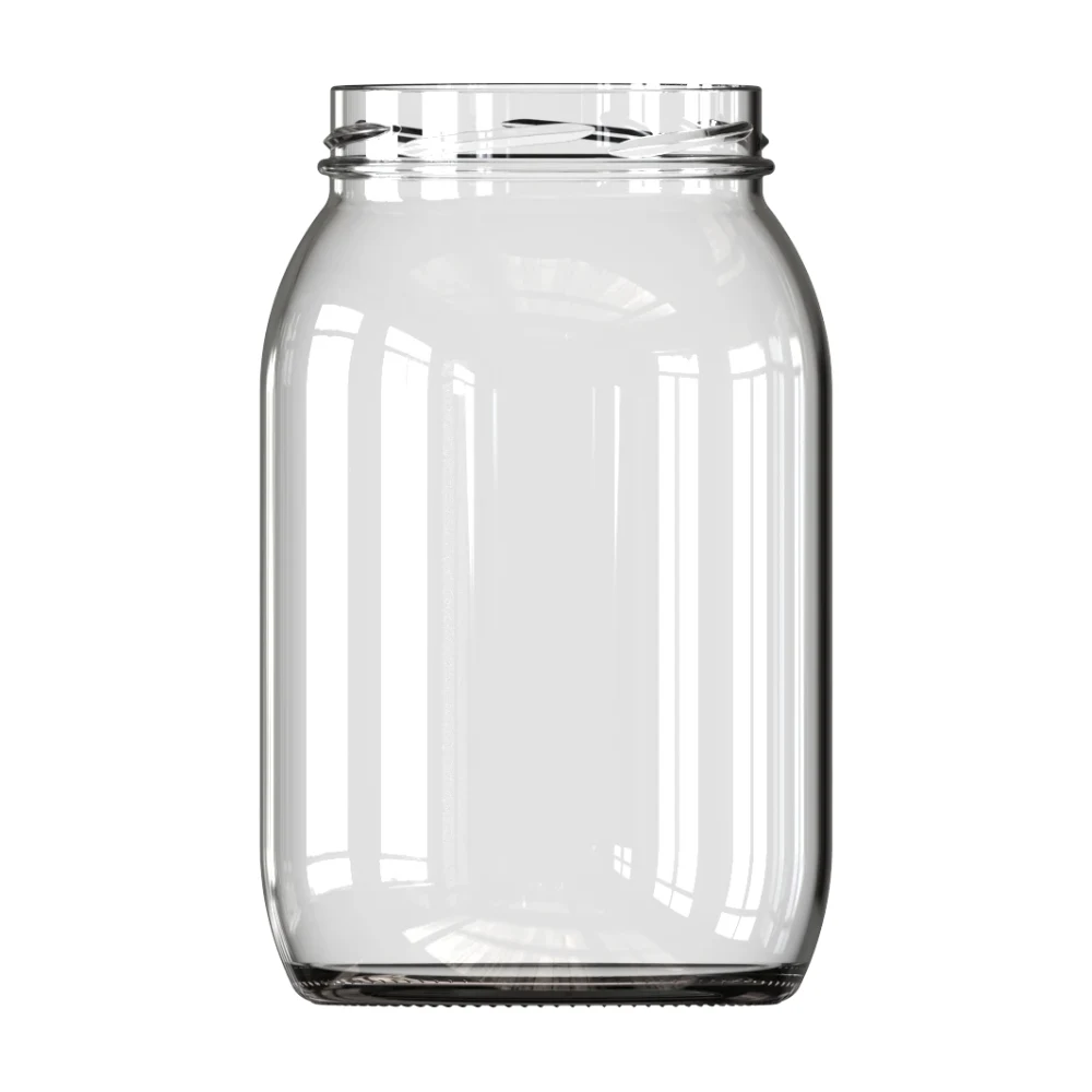 2,000 ml Round Glass Jar (AG-1-7100-2000-100)