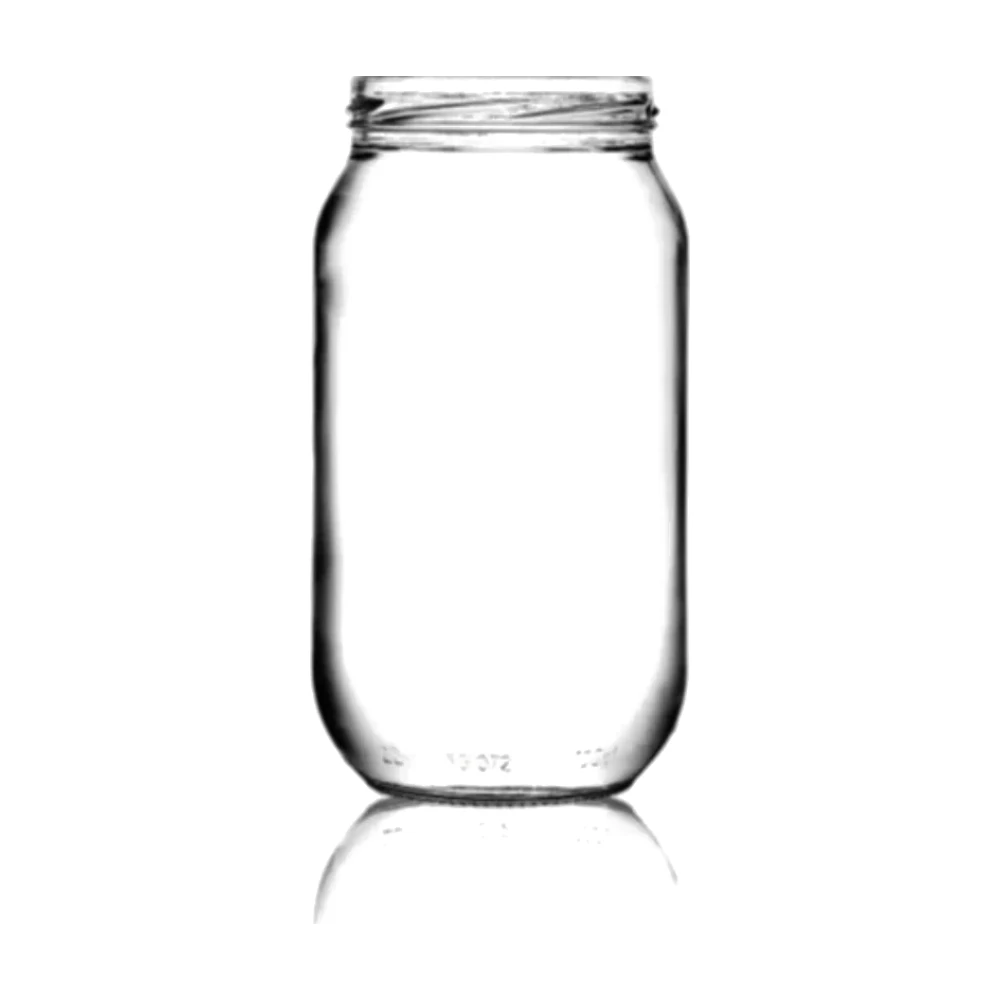 1,000 ml Round Glass Jar (AG-3-7100-1000-82-02)