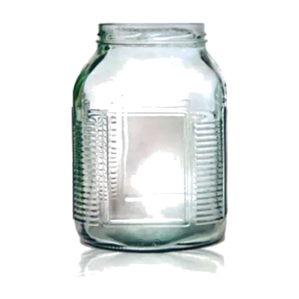 2,500 ml Square Glass Jar (AG-6-7400-2500-100-01)
