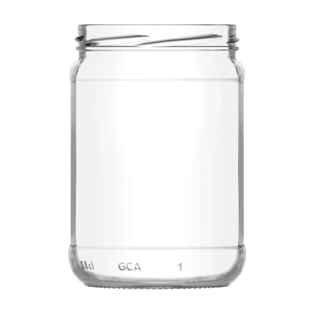 580 ml Round Glass Jar (AG-7-7100-580-82-01)
