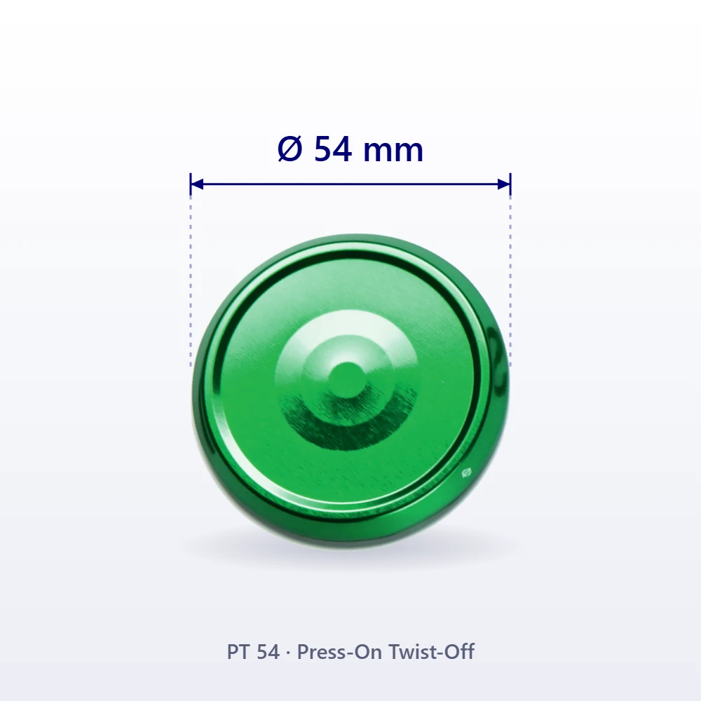 PT Press-On Twist-Off Cap PT54, 54 mm diameter