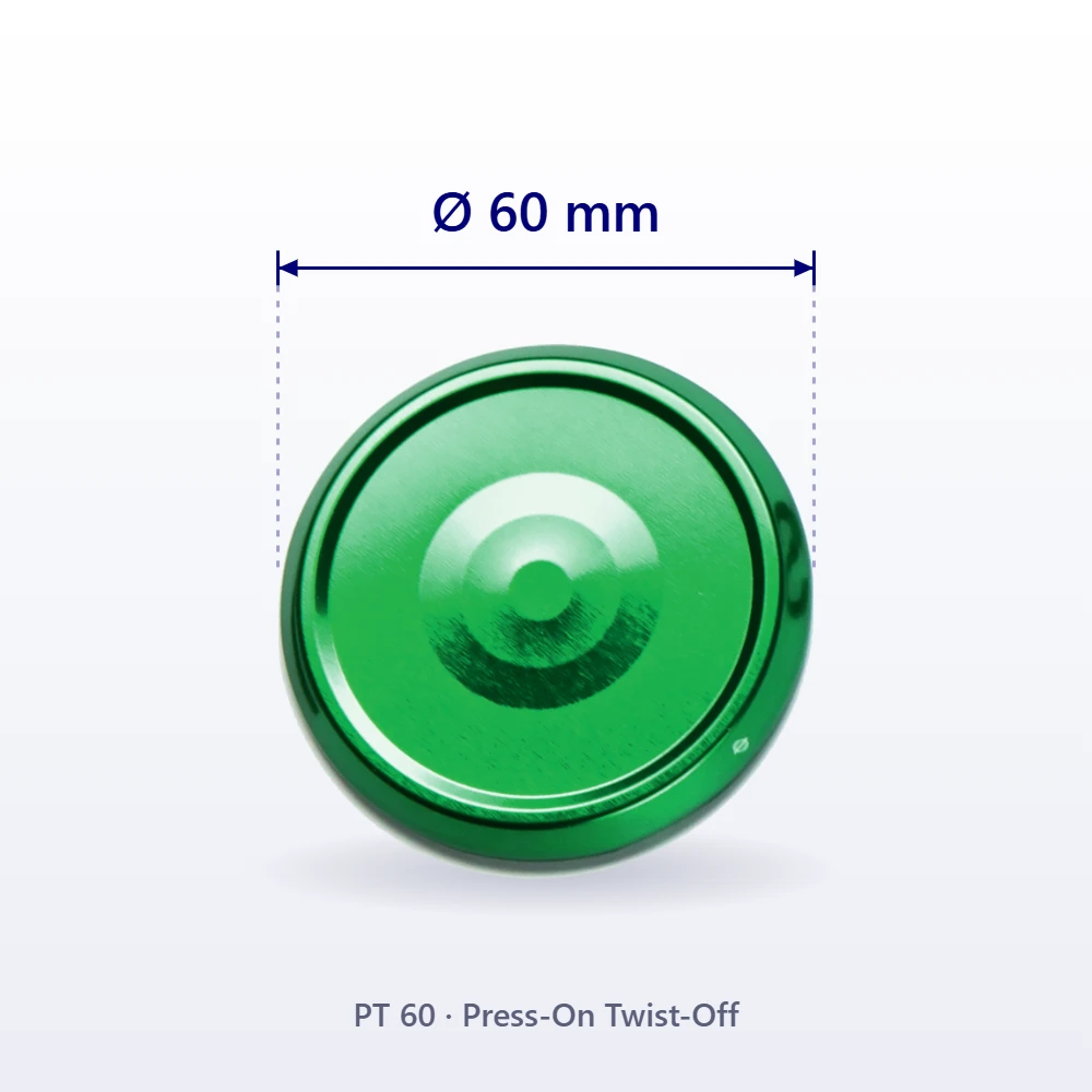PT Press-On Twist-Off Cap PT60, 60 mm diameter